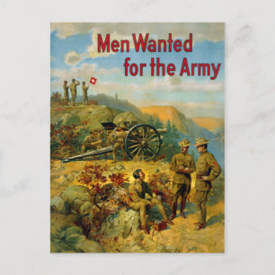 Postal Los hombres de la Primera Guerra Mundial añejos qu