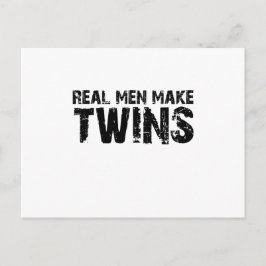 Postal Los hombres de verdad hacen... Regalo del día del