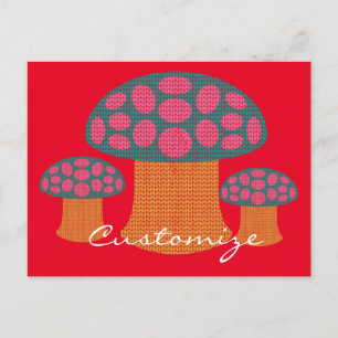 Postal Los hongos rojos de Amanita Thunder_Cove