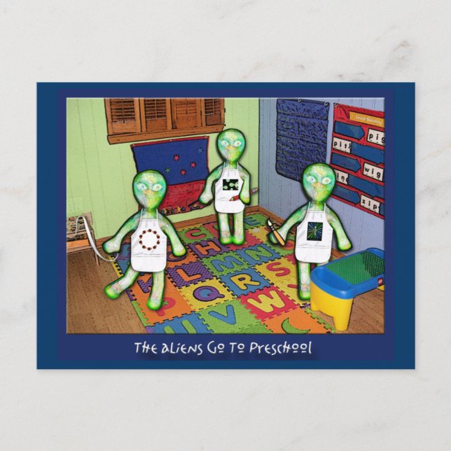 Postal ¡Los IasIlis van a la escuela preescolar! (Anverso)