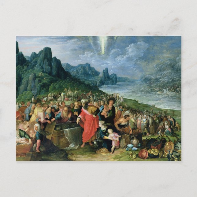 Postal Los israelíes en la ribera del Mar Rojo, 1621 (Anverso)