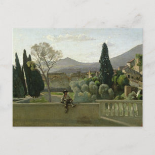Postal Los jardines de la Villa d'Este, Tivoli, 1843