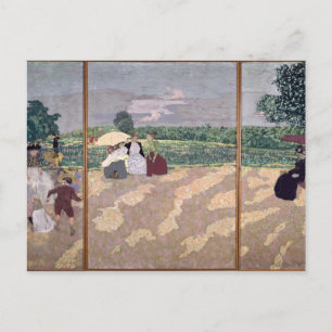 Postal Los jardines públicos