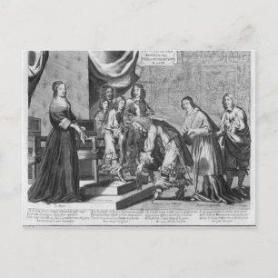 Postal Los jefes de la frontera admitieron saludar al rey