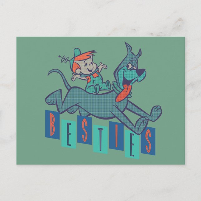 Postal Los Jetsons | Elroy & Astro Besties (Anverso)