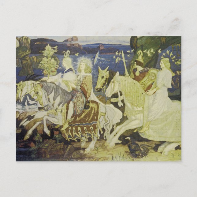 Postal Los jinetes del Sidhe (Anverso)