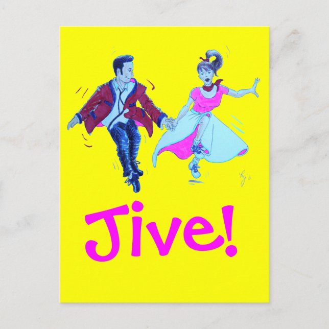 Postal ¡Los Jivers! (Anverso)