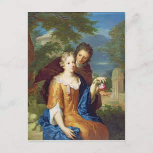Postal Los jóvenes amantes