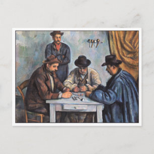 Postal Los jugadores de cartas de Paul Cezanne