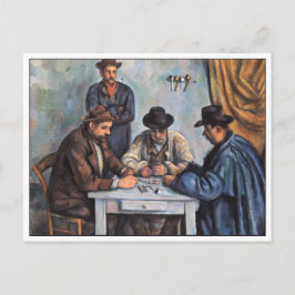 Postal Los jugadores de cartas de Paul Cezanne
