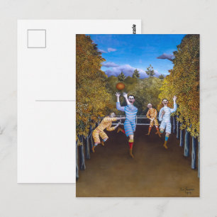 Postal Los jugadores de fútbol Henri Rousseau