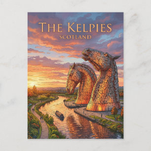 Postal Los Kelpies Reino Unido