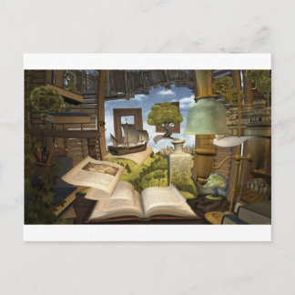 Postal ¡Los libros son conocimiento!