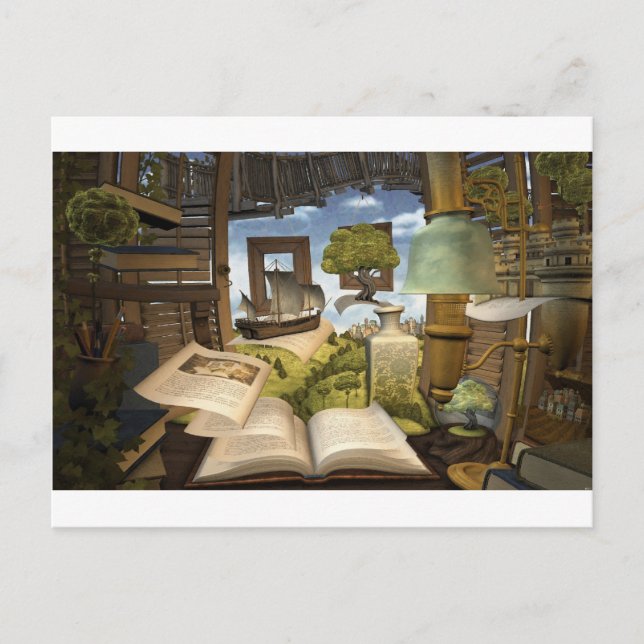 Postal ¡Los libros son conocimiento! (Anverso)