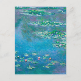 Postal Los lirios de agua de Claude Monet