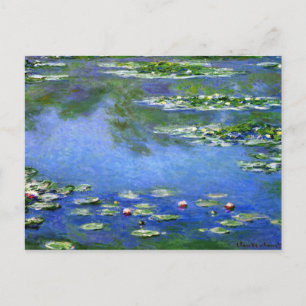 Postal Los lirios de agua de Claude Monet