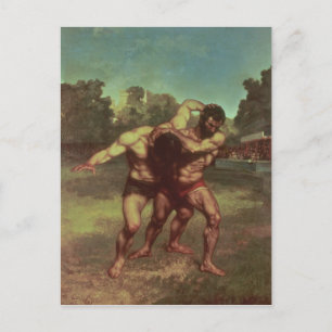 Postal Los luchadores, 1853