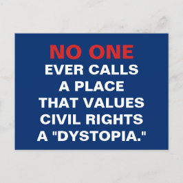 Postal Los lugares que valoran los derechos civiles nunca