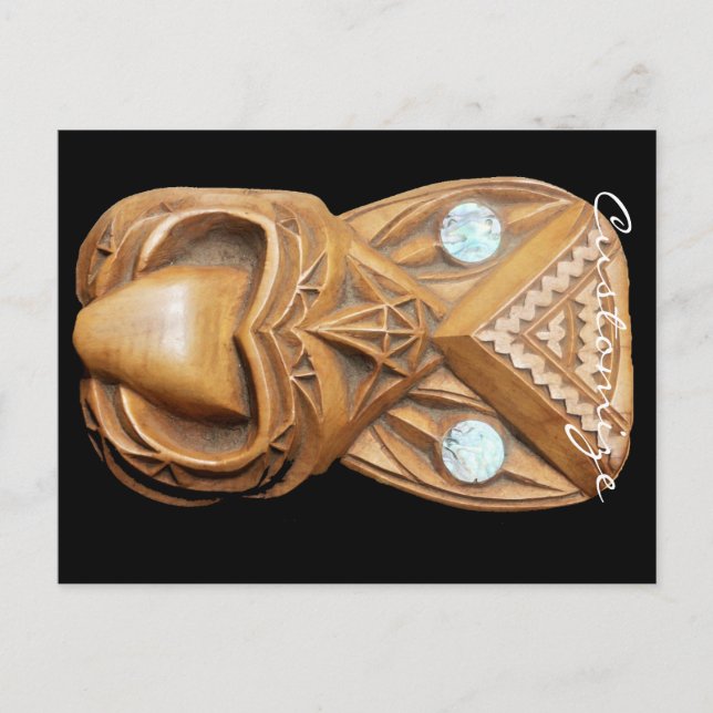 Postal Los maoríes tallados se enfrentan a Thunder_Cove (Anverso)