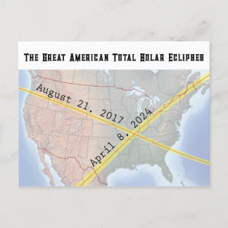 Postal Los mapas del gran eclipse estadounidense de 2017 