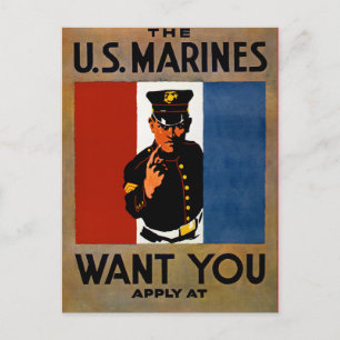 Postal Los marines te quieren