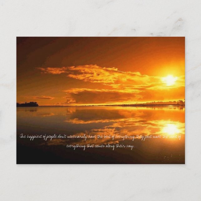 Postal Los más felices no necesariamente tienen que... (Anverso)