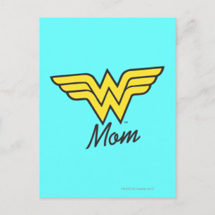 Postal Los medios mixtos de mamá se maravillan