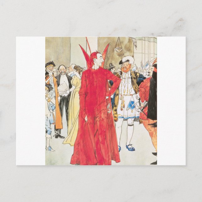 Postal Los Mefistófeles Rivales: Philip William May; 1895 (Anverso)