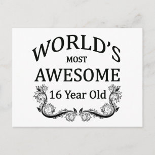 Postal Los mejores 16 años del mundo