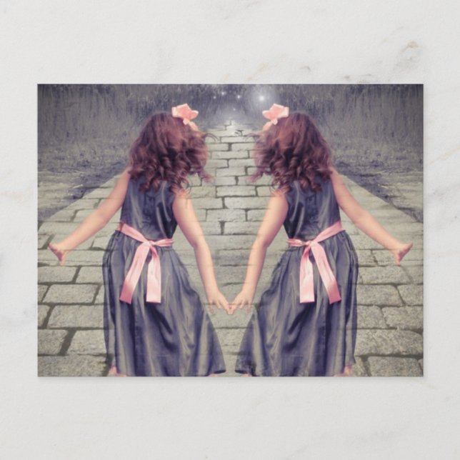 Postal los mejores amigos de gemini para siempre chicas g (Anverso)