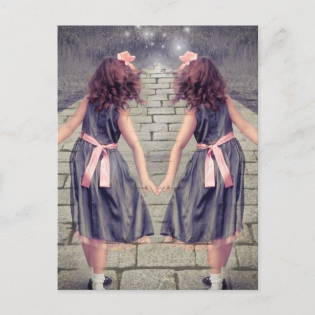 Postal los mejores amigos de gemini para siempre chicas g (Anverso)
