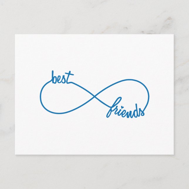 Postal Los mejores amigos para siempre (Anverso)