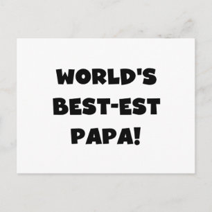 Postal Los mejores camisetas y regalos de papá del mundo