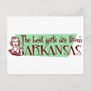 Postal Los mejores Chicas son de Arkansas