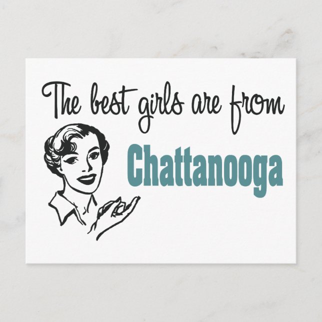 Postal Los mejores Chicas son de Chattanooga (Anverso)