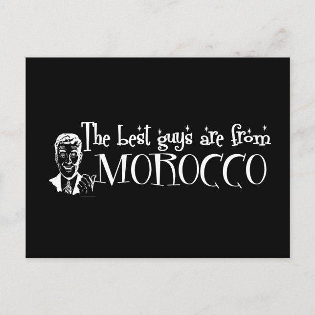 Postal Los mejores Chicas son de Marruecos (Anverso)