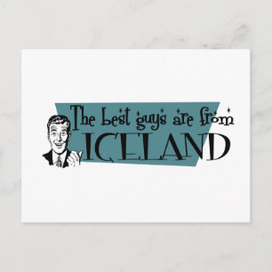 Postal Los mejores chicos son de Islandia