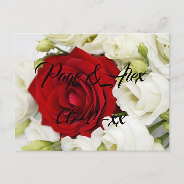 Postal Los mejores deseos del destino del Boda recién cas (Anverso)