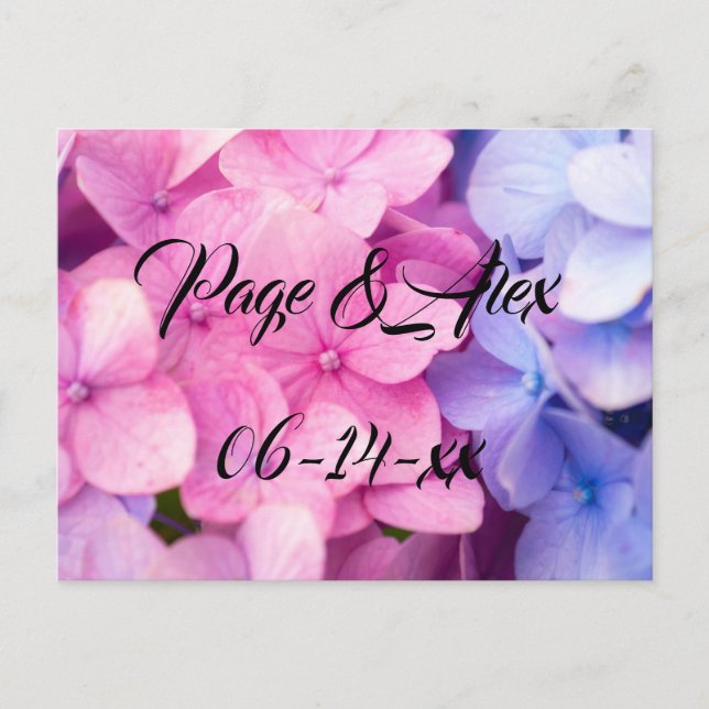 Postal Los mejores deseos del destino del Boda recién cas (Anverso)