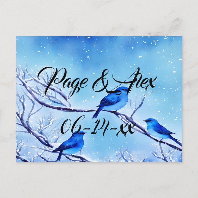 Postal Los mejores deseos del destino del Boda recién cas (Anverso)