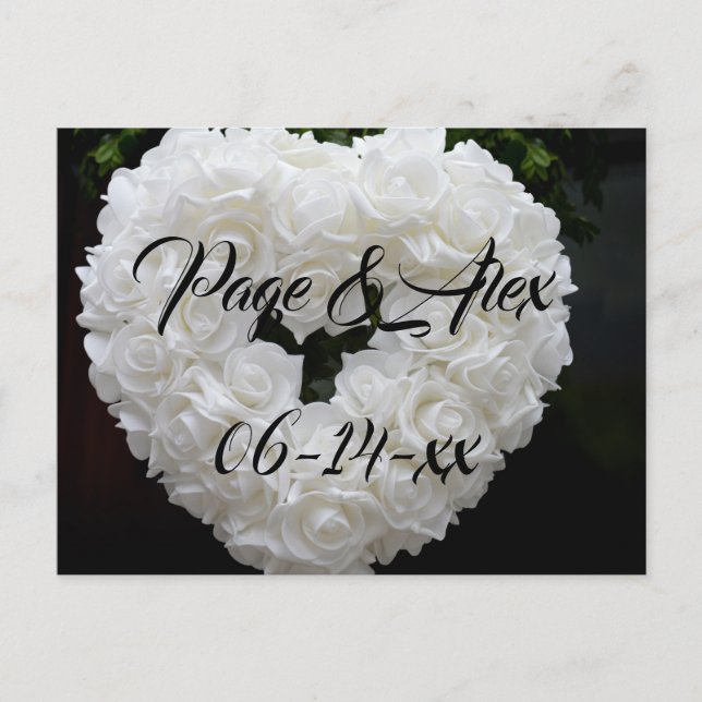 Postal Los mejores deseos del destino del Boda recién cas (Anverso)