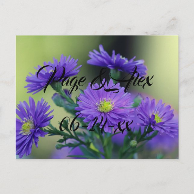 Postal Los mejores deseos del destino del Boda recién cas (Anverso)