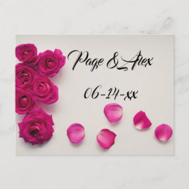 Postal Los mejores deseos del destino del Boda recién cas