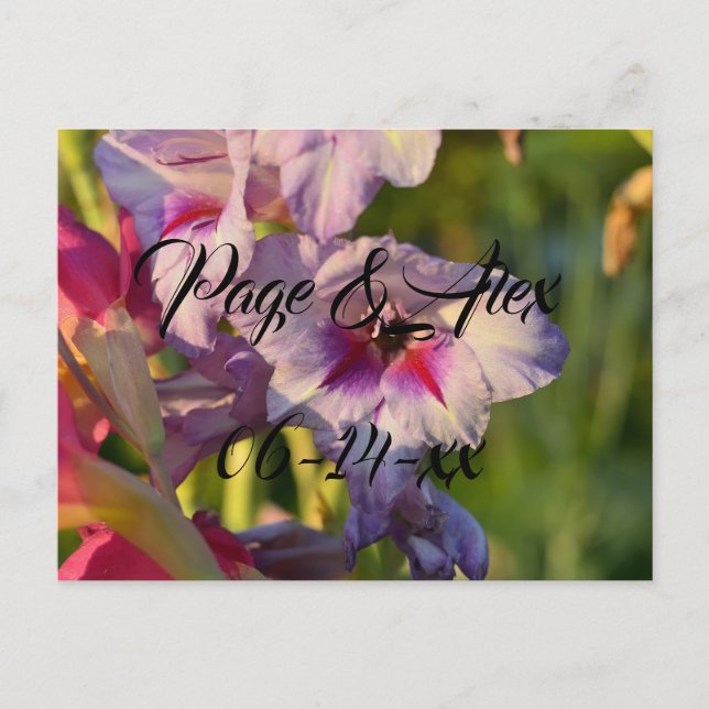 Postal Los mejores deseos del destino del Boda recién cas (Anverso)