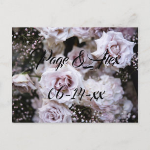 Postal Los mejores deseos del destino del Boda recién cas