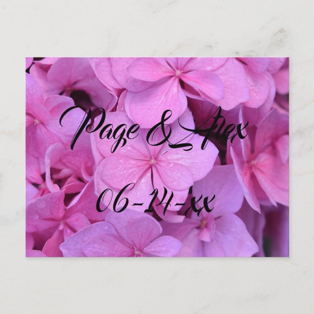 Postal Los mejores deseos del destino del Boda recién cas (Anverso)