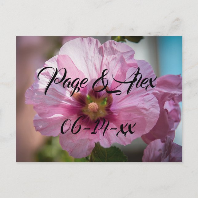 Postal Los mejores deseos del destino del Boda recién cas (Anverso)