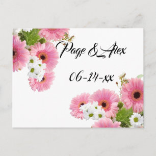 Postal Los mejores deseos del destino del Boda recién cas