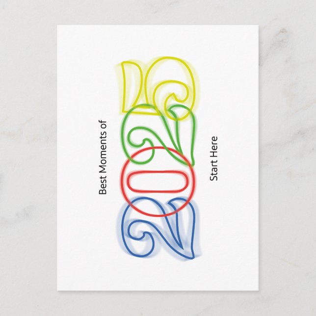 Postal Los mejores momentos de 2025 empiezan aquí (Anverso)