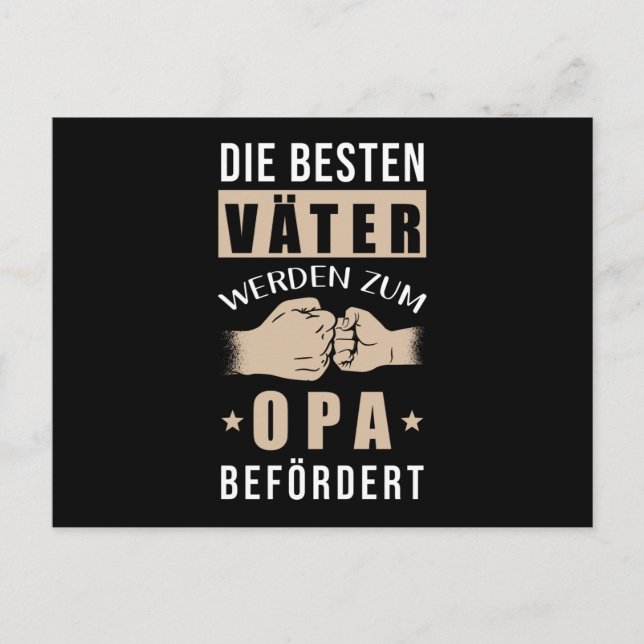 Postal Los mejores padres se convierten en abuelitos (Anverso)